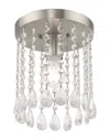 Livex Lighting Livex Elizabeth 1 Light Brushed Nickel Ceiling Mount