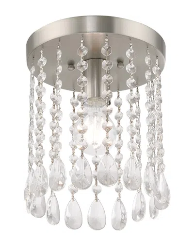 Livex Lighting Livex Elizabeth 1 Light Brushed Nickel Ceiling Mount