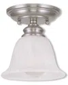 Livex Lighting Livex Essex 1-light Brushed Nickel Ceiling Mount