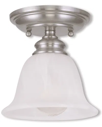 Livex Lighting Livex Essex 1-light Brushed Nickel Ceiling Mount