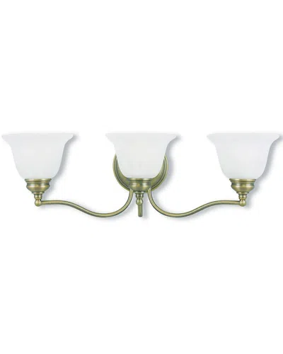 Livex Lighting Livex Essex 3-light Antique Brass Bath-light