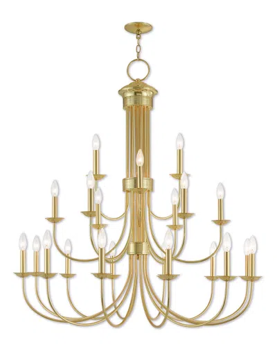 Livex Lighting Livex Estate 21 Light Pb Foyer Chandelier