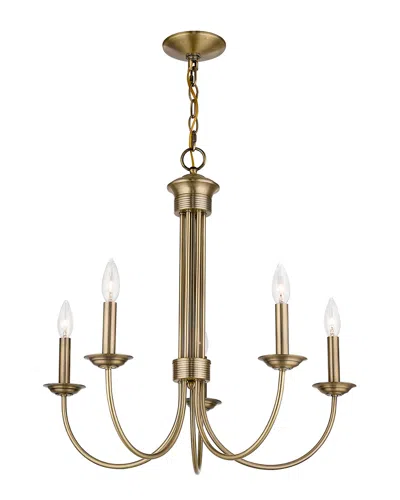 Livex Lighting Livex Estate 5 Light Ab Chandelier