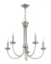 Livex Lighting Livex Estate 5 Light Bn Chandelier
