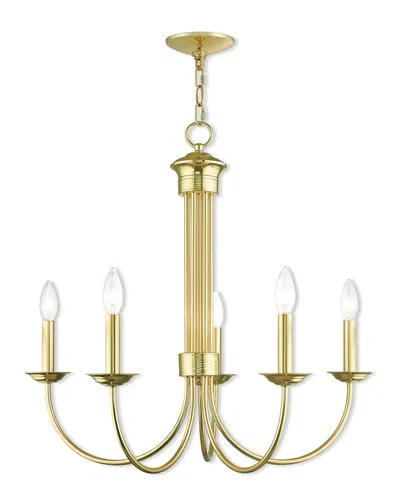 Livex Lighting Livex Estate 5 Light Pb Chandelier