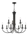 Livex Lighting Livex Estate 9 Light Bz Chandelier