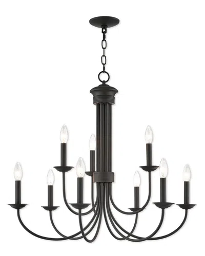 Livex Lighting Livex Estate 9 Light Bz Chandelier