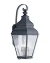 Livex Lighting Livex Exeter 4-light Bronze Outdoor Wall Lantern In Gray