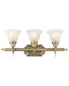 Livex Lighting Livex French Regency 3-light Antique Brass Bath-light