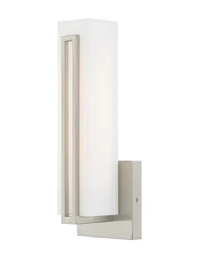 Livex Lighting Livex Fulton 10w Led Brushed Nickel Ada Wall Sconce In White