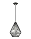 Livex Lighting Livex Geometric Shade 1 Lt Black Mini Pendant