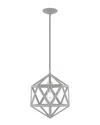 Livex Lighting Livex Geometric Shade 1 Lt Nordic Gray Mini Pendant