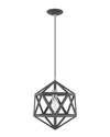 Livex Lighting Livex Geometric Shade 1 Lt Scandinavian Gray Mini Pendant