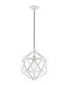Livex Lighting Livex Geometric Shade 1 Lt White Mini Pendant