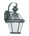 Livex Lighting Livex Georgetown 1-light Bronze Outdoor Wall Lantern In Gray