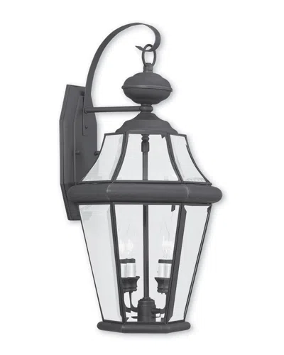 Livex Lighting Livex Georgetown 2-light Bronze Outdoor Wall Lantern