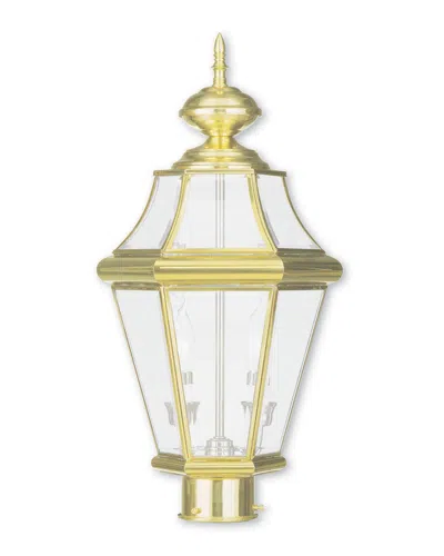 Livex Lighting Livex Georgetown 2-light Pb Outdoor Post Lantern