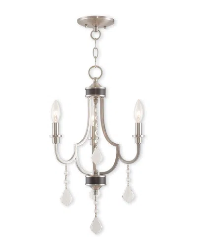 Livex Lighting Livex Glendale 3-light Brushed Nickel Mini Chandelier