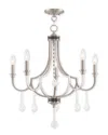 Livex Lighting Livex Glendale 5-light Brushed Nickel Chandelier