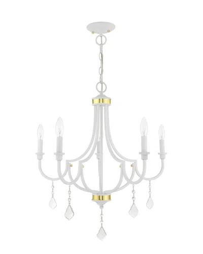 Livex Lighting Livex Glendale 5 Light White Chandelier