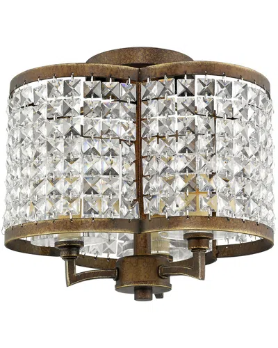 Livex Lighting Livex Grammercy 3-light Palatial Bronze Ceiling Mount In Brown