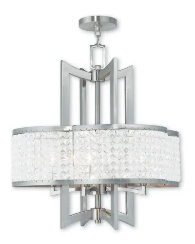 Livex Lighting Livex Grammercy 4-light Brushed Nickel Chandelier