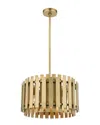 Livex Lighting Livex Greenwich 5 Lt Natural Brass Pendant Chandelier