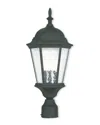 Livex Lighting Livex Hamilton 3-light Tbk Outdoor Post Lantern