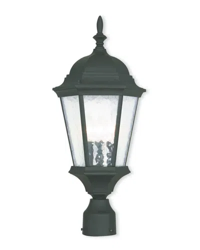 Livex Lighting Livex Hamilton 3-light Tbk Outdoor Post Lantern