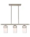 Livex Lighting Livex Harding 3 Light Bn Linear Chandelier