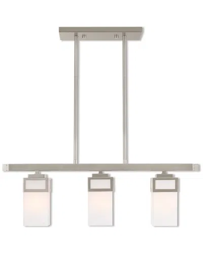 Livex Lighting Livex Harding 3 Light Bn Linear Chandelier