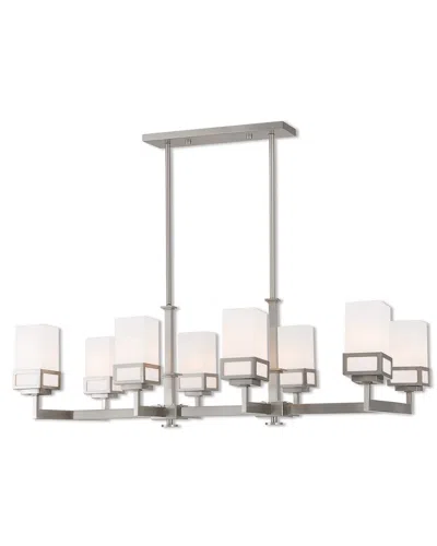 Livex Lighting Livex Harding 8 Light Bn Linear Chandelier