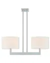 Livex Lighting Livex Hayworth 2 Light Bn Linear Chandelier