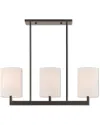 Livex Lighting Livex Hayworth 3 Light Bz Linear Chandelier