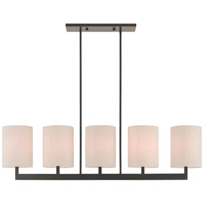 Livex Lighting Livex Hayworth 49" Wide Bronze Kitchen Island Light Chandelier