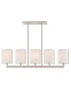 Livex Lighting Livex Hayworth 5 Light Bn Linear Chandelier