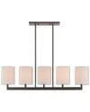 Livex Lighting Livex Hayworth 5 Light Bz Linear Chandelier