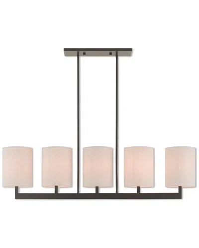 Livex Lighting Livex Hayworth 5 Light Bz Linear Chandelier
