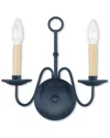 Livex Lighting Livex Heritage 2-light Black Wall Sconce