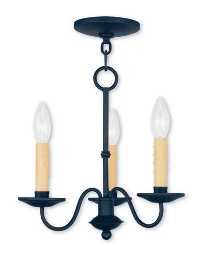 Livex Lighting Livex Heritage 3-light Black Mini Chandelier