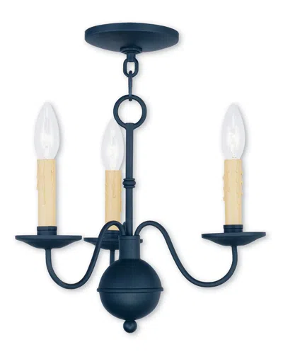 Livex Lighting Livex Heritage 3-light Black Mini Chandelier