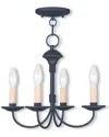Livex Lighting Livex Heritage 4-light Bk Mini Chandelier/ceiling Mount