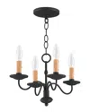 Livex Lighting Livex Heritage 4-light Black Mini Chandelier