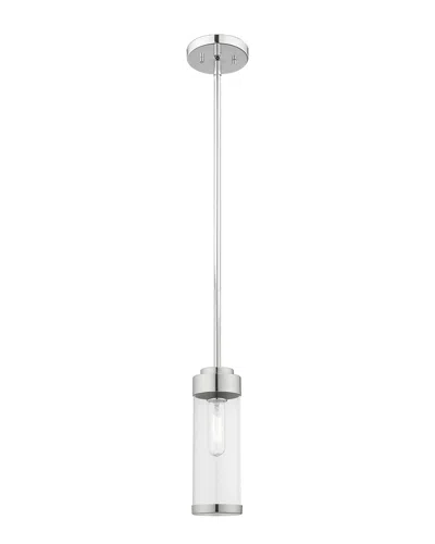 Livex Lighting Livex Hillcrest 1 Lt Polished Chrome Mini Pendant In Metallic