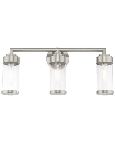 Livex Lighting Livex Hillcrest 3 Lt Brushed Nickel Bath Vanity