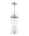 Livex Lighting Livex Hillcrest 3 Lt Polished Chrome Outdoor Pendant Lantern