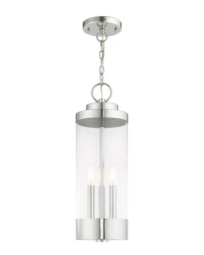 Livex Lighting Livex Hillcrest 3 Lt Polished Chrome Outdoor Pendant Lantern