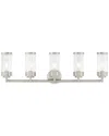 Livex Lighting Livex Hillcrest 5 Lt Brushed Nickel Bath Vanity In Gray