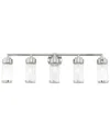 Livex Lighting Livex Hillcrest 5 Lt Polished Chrome Bath Vanity