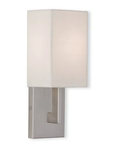 Livex Lighting Livex Hollborn 1-light Brushed Nickel Wall Sconce In Neutral